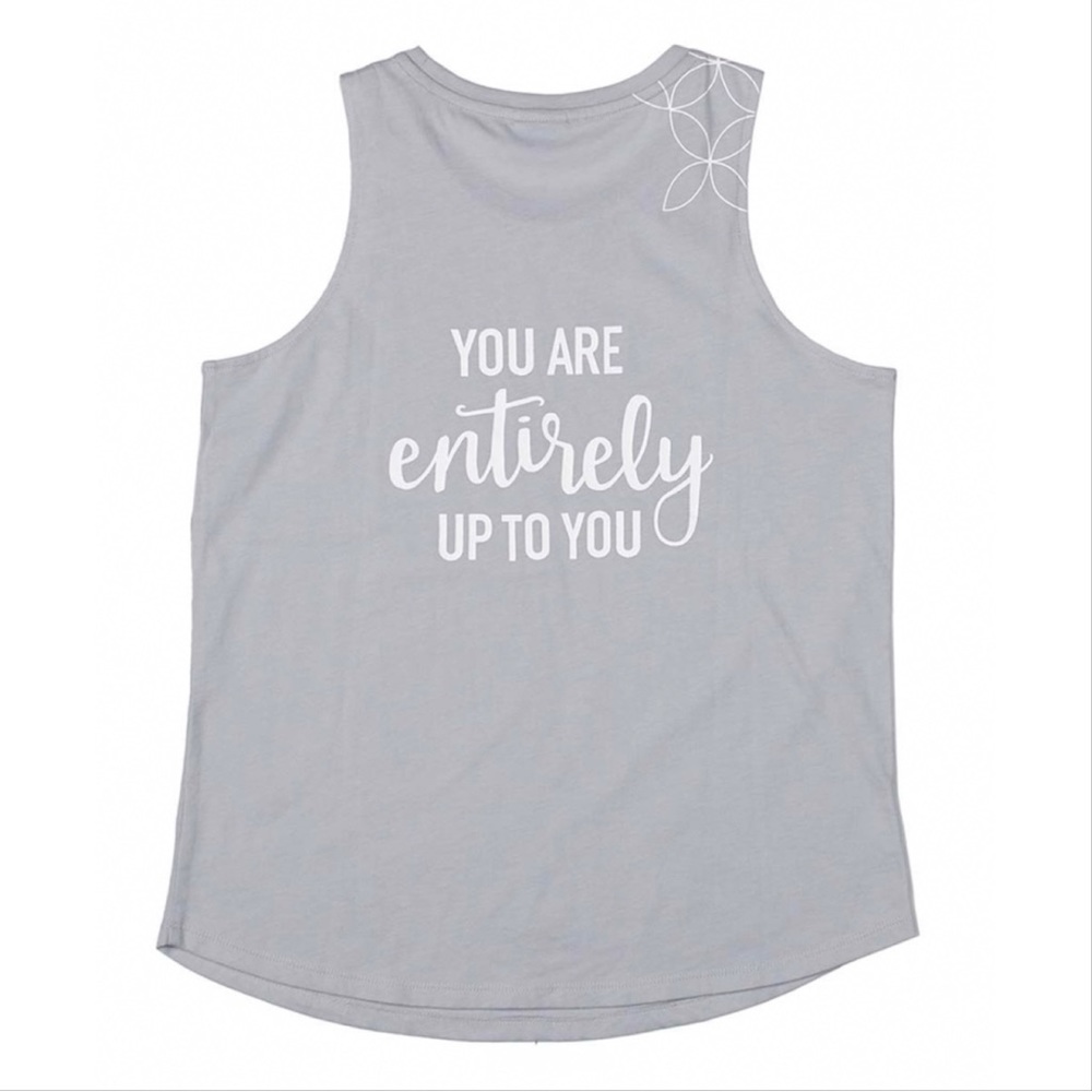 Erin Condren Grey You Are Entirely Up to You Tank